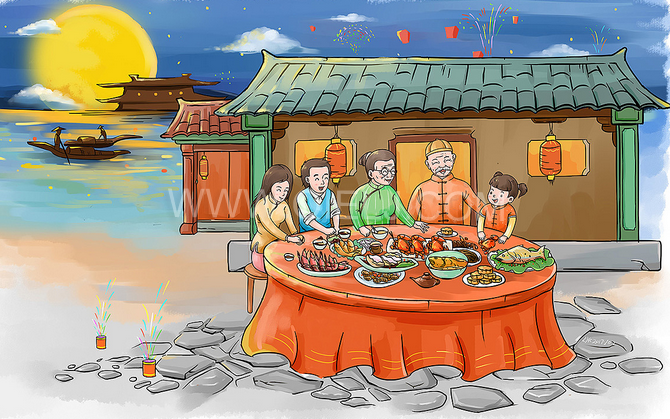 賞中秋圓月享美好時(shí)光，企鵝糧油機(jī)械祝您中秋團(tuán)圓快樂(圖2)